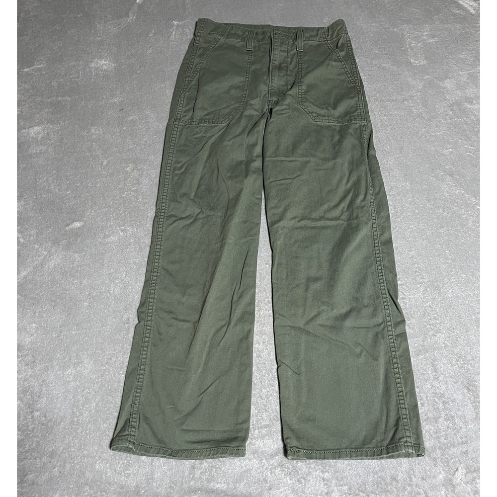 Levis Pants Womens 27 Green Combat‎ Surplus Straight High Rise Khaki Grunge